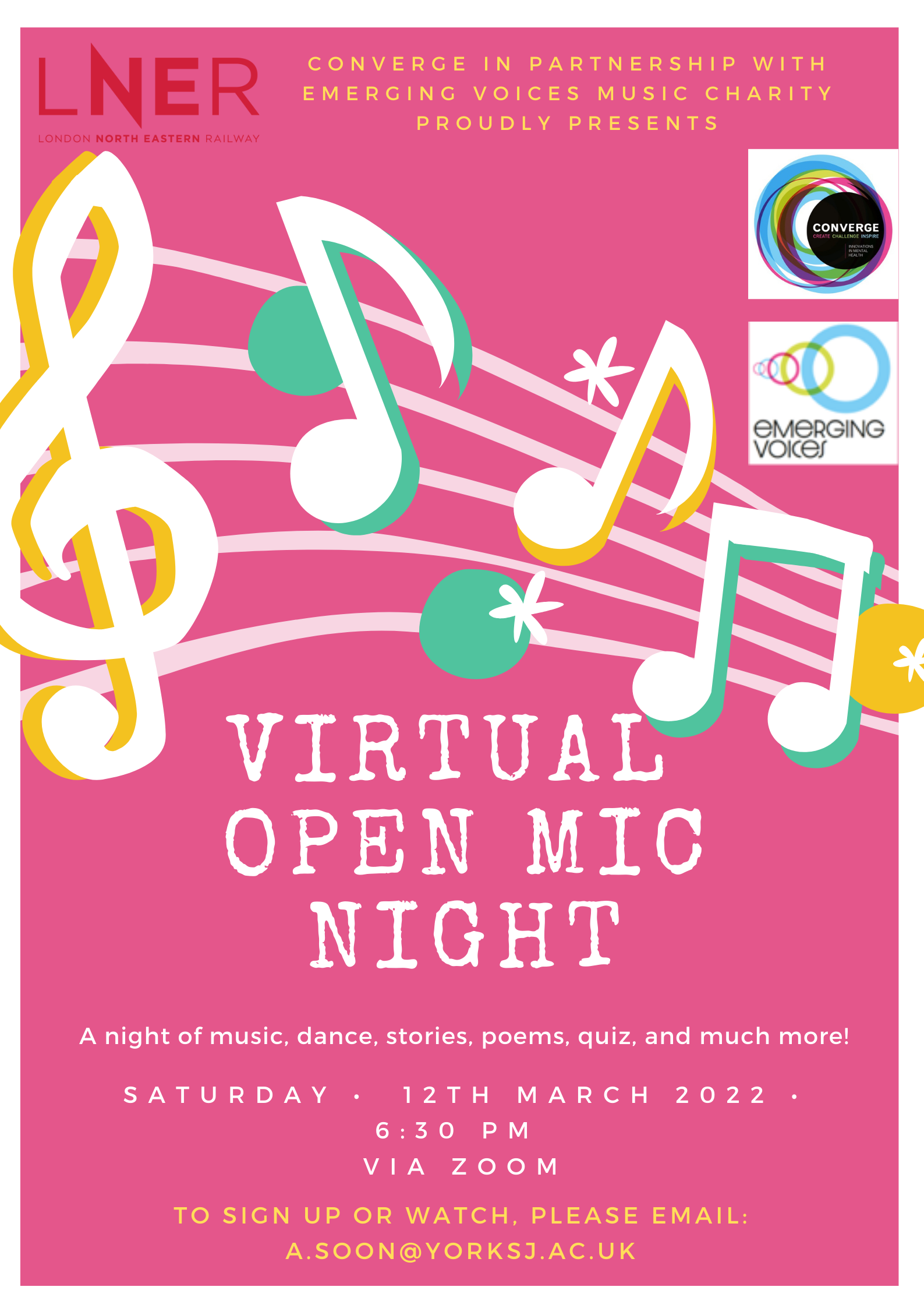 Read more about the article Open Mic Night – March 12th, 2022